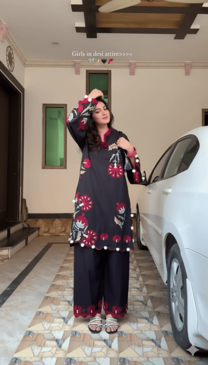 1290 BDT Only Wizopel Embroidery Collection: Premium Cotton Dress Set - Image 4
