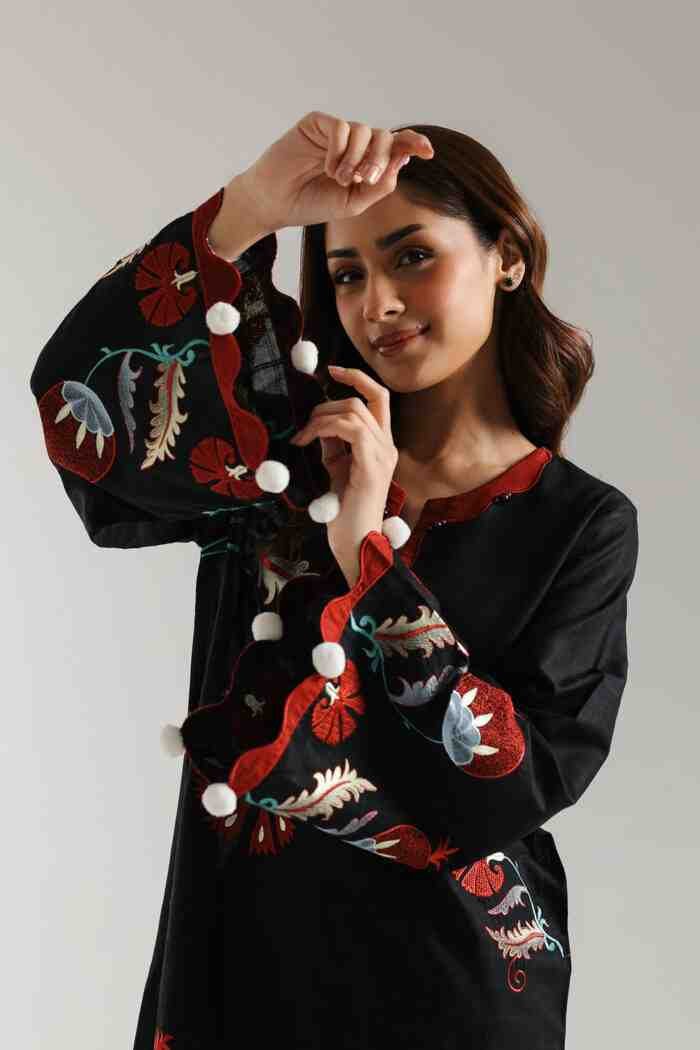 1290 BDT Only Wizopel Embroidery Collection: Premium Cotton Dress Set - Image 6
