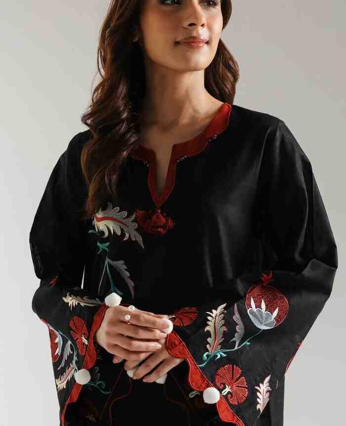 1290 BDT Only Wizopel Embroidery Collection: Premium Cotton Dress Set - Image 2