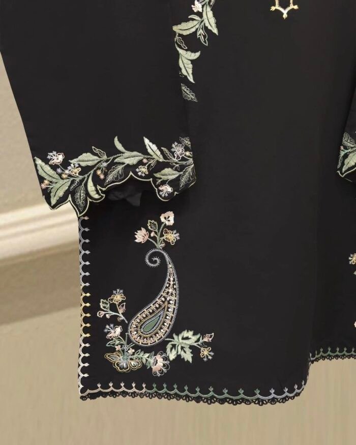 Agha Noor Inspired Black Lira D19 - Image 3