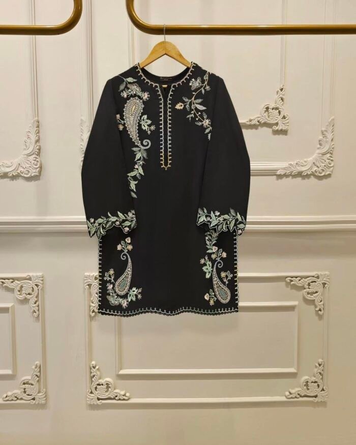 Agha Noor Inspired Black Lira D19 - Image 1