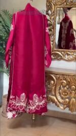 🕌Eid Fit 🌙 Red Silk | Full Cash On Delivery D27 - Image 2
