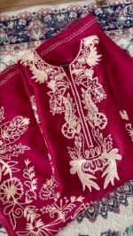 🕌Eid Fit 🌙 Red Silk | Full Cash On Delivery D27 - Image 4